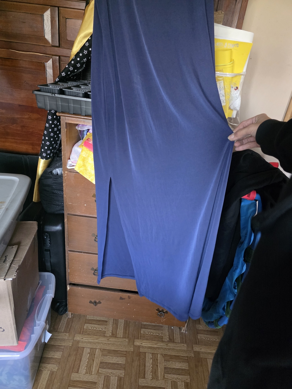 Michael Kors Sleeveless Navy Maxi Dress - Picture 3 of 5